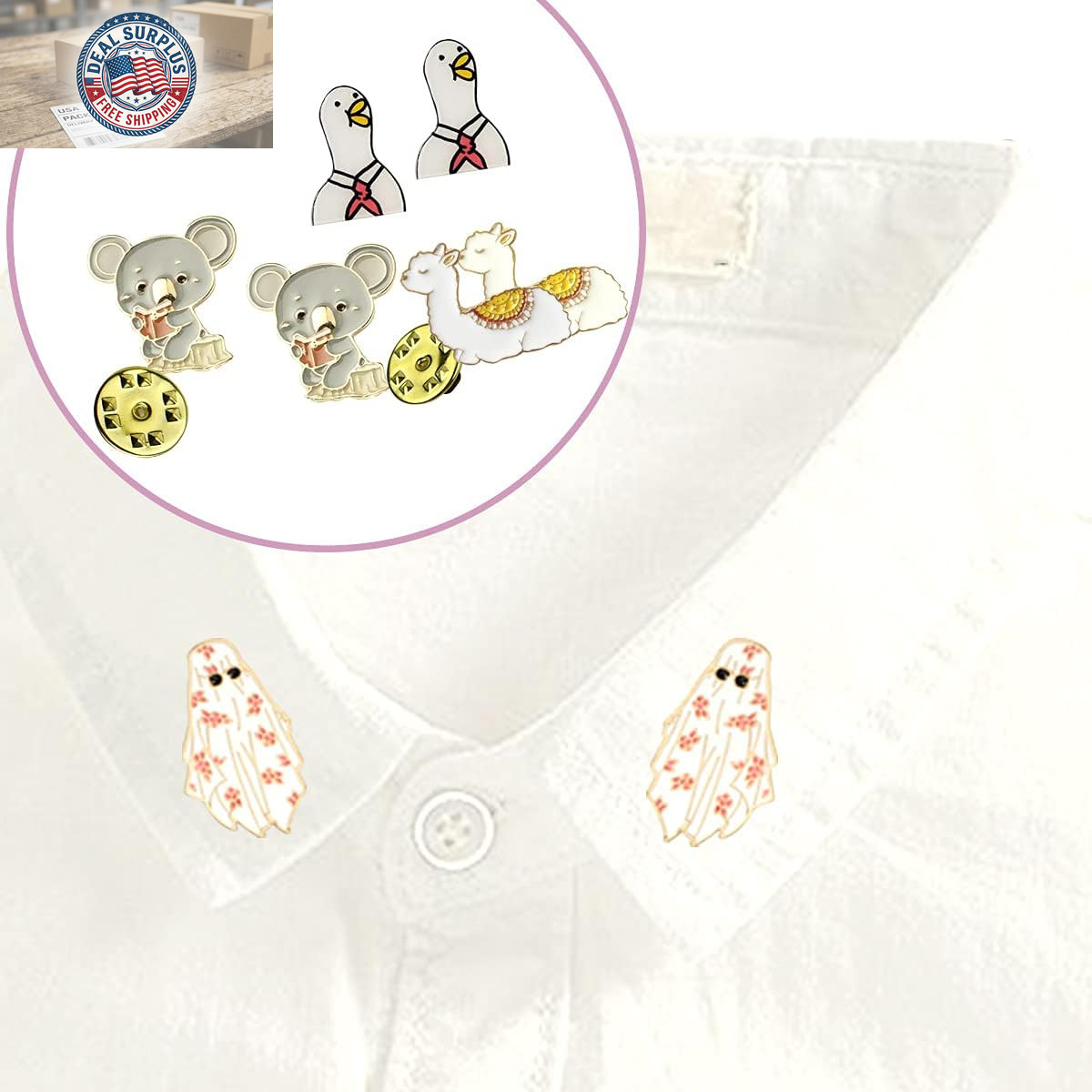 100PCS Pin Backs, Metal Locking Pin Backs, Brass Clutch for Brooch Tie Hat Badge