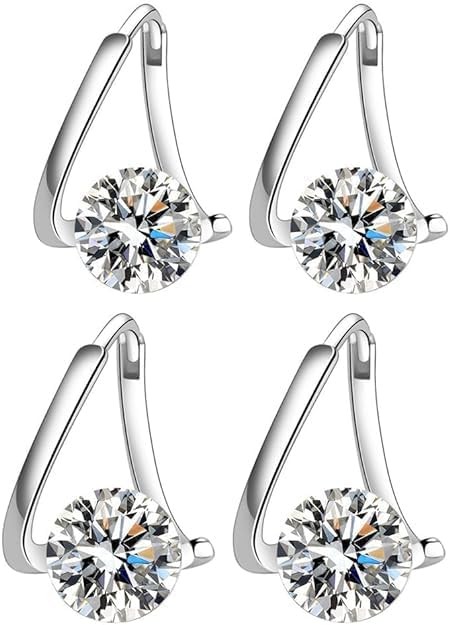 Lymphvity Germanium Earrings for Women Lymphatic Drainage Earrings Jewelry (silv