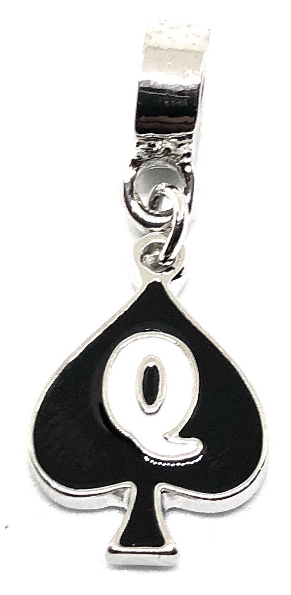 QOS BRAND – Queen Of Spades Charm – for Anklets Necklace Bracelet any Jewelry