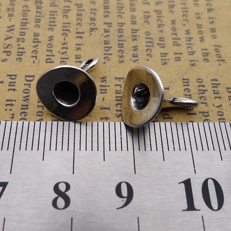 20/50PCS Antique Silver 3D Witch Hat Charm Pendant, Wizard Hat, Halloween JHS540