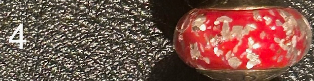 True Beadz-Red and Black, Bead of Choice-fits all brands-Buy 5, get 6th free
