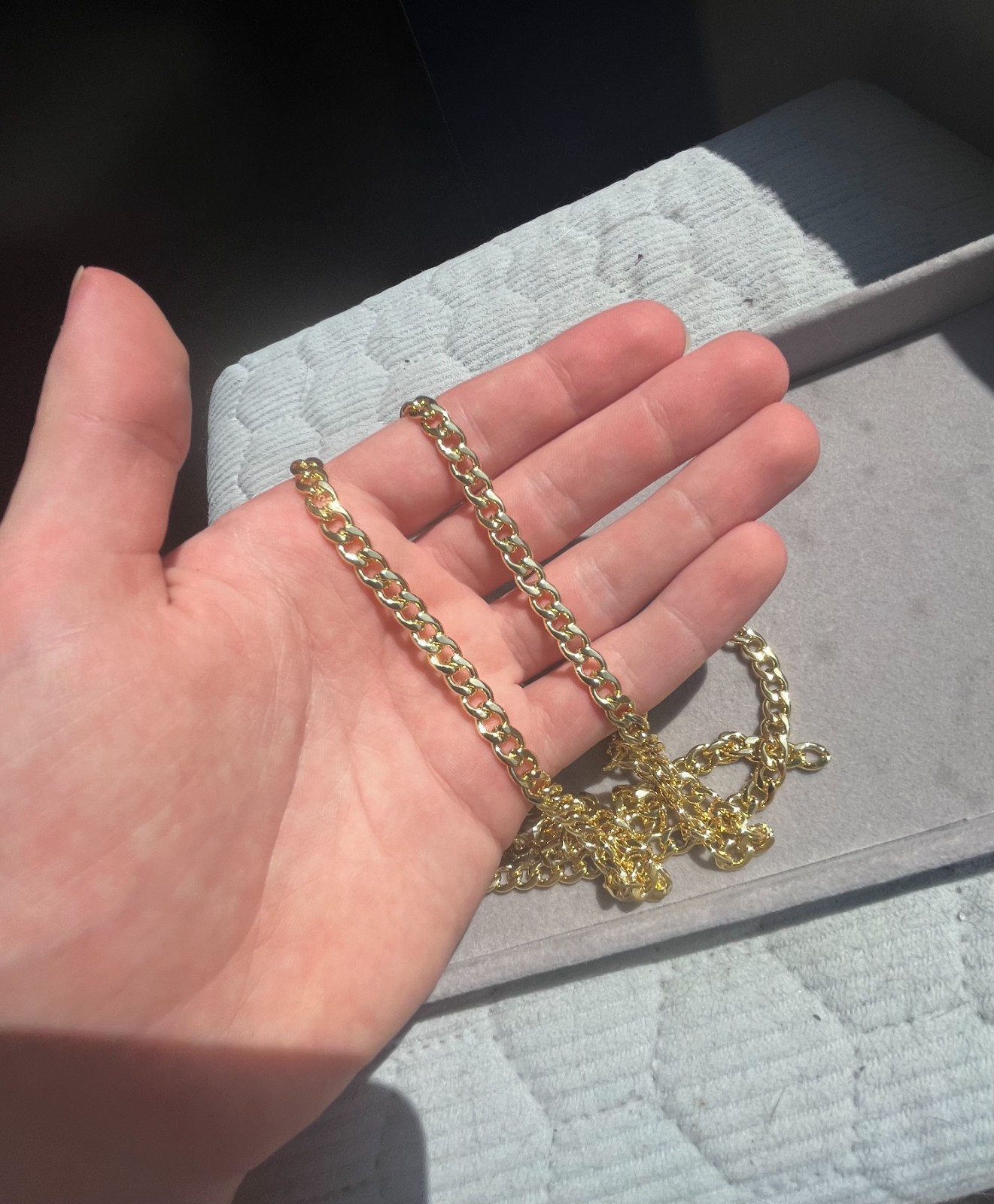 Real Genuine Solid 1/20 14K Yellow Gold Cuban Curb Chain Necklace 6mm- Men,Women