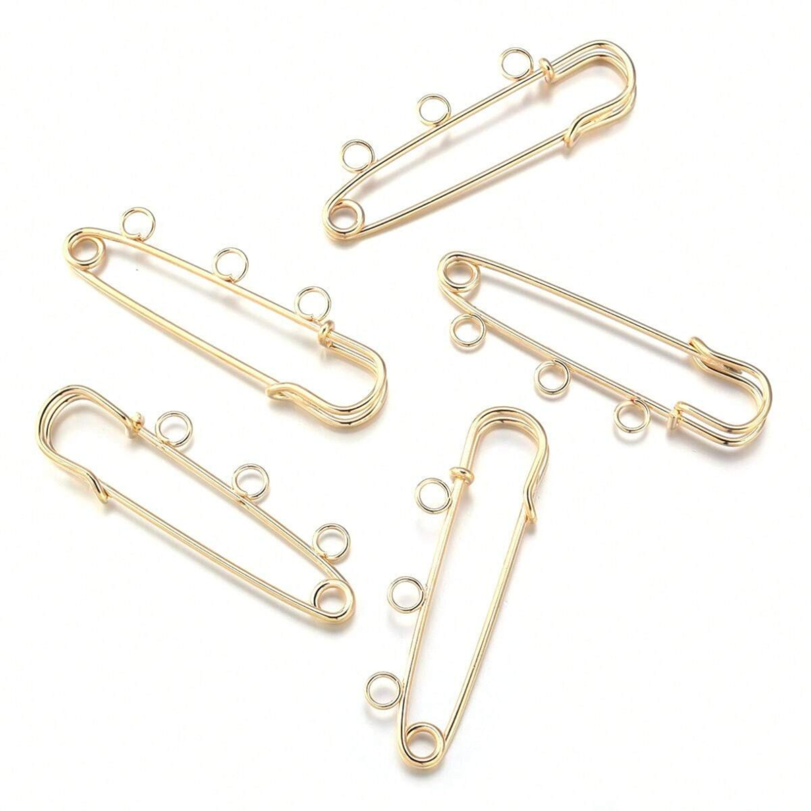5PCS Kilt Pins 3 Loop Hole Extra-large Brooch Safety Pins TOP QUALITY Jewellery