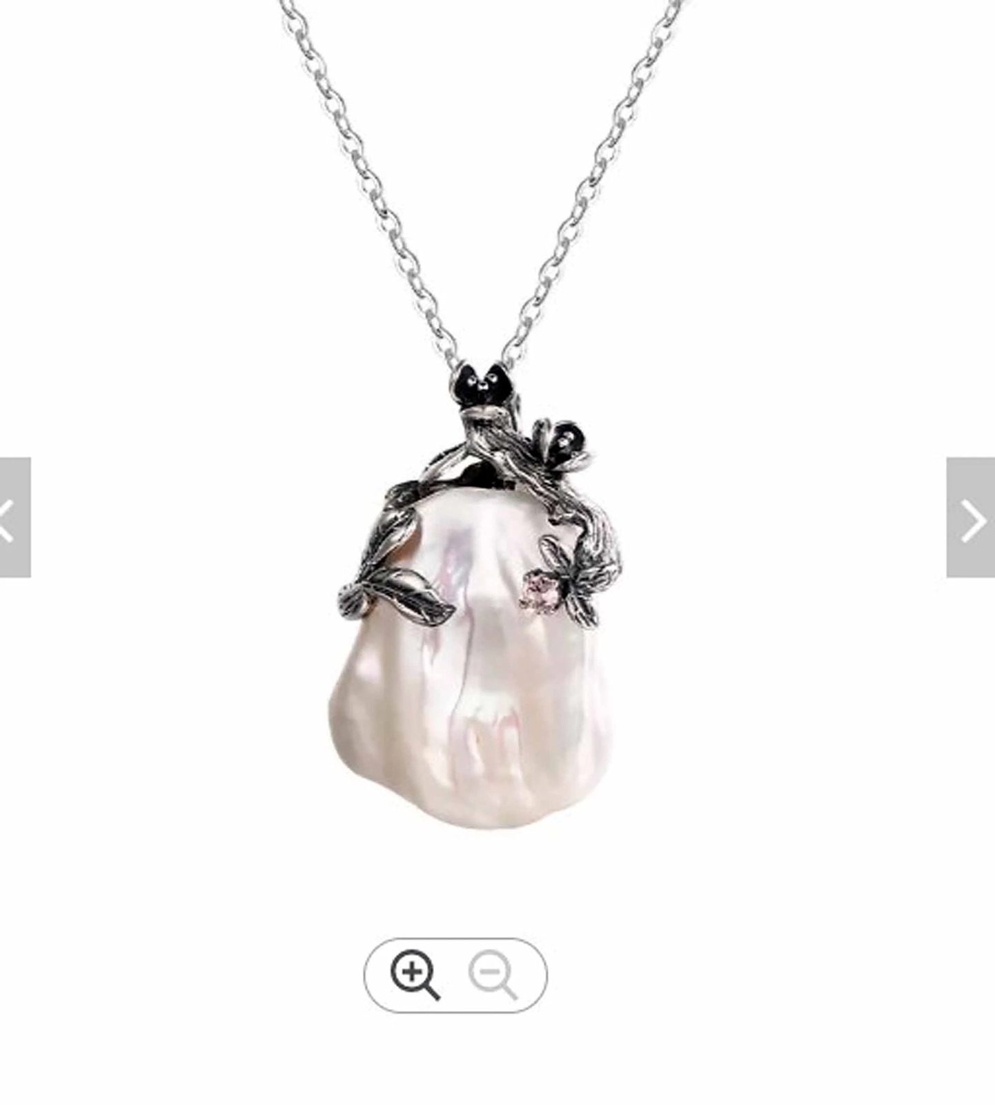Designer style in a Baroque Pearl pendant set in Sterling Silver-Wholesale