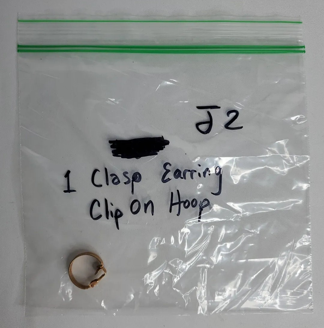 Earring Only 1 Count Clip On Round Hoop Unisex Gold Color Regal Design 19mm J2