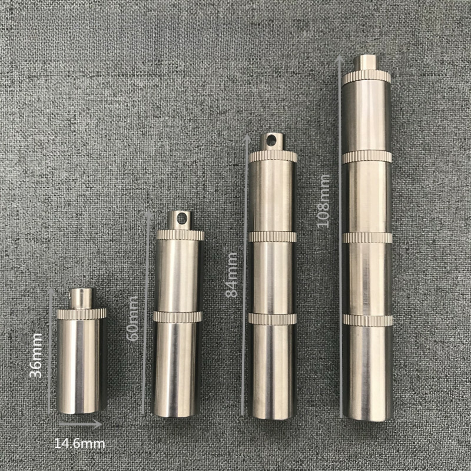Titanium Waterproof sealed container Necklace Medicine Box Pill Case Pendant