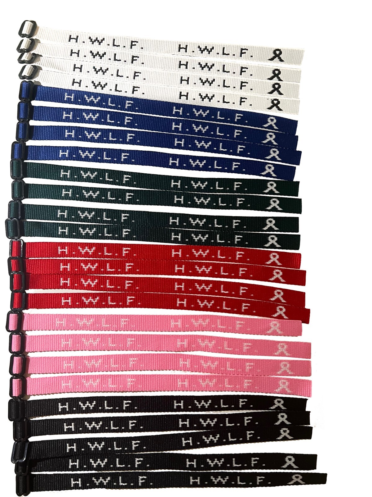 HWLF 25 Pack He Would Love First Bracelets Men Women Kids Fundraiser Wristbands 