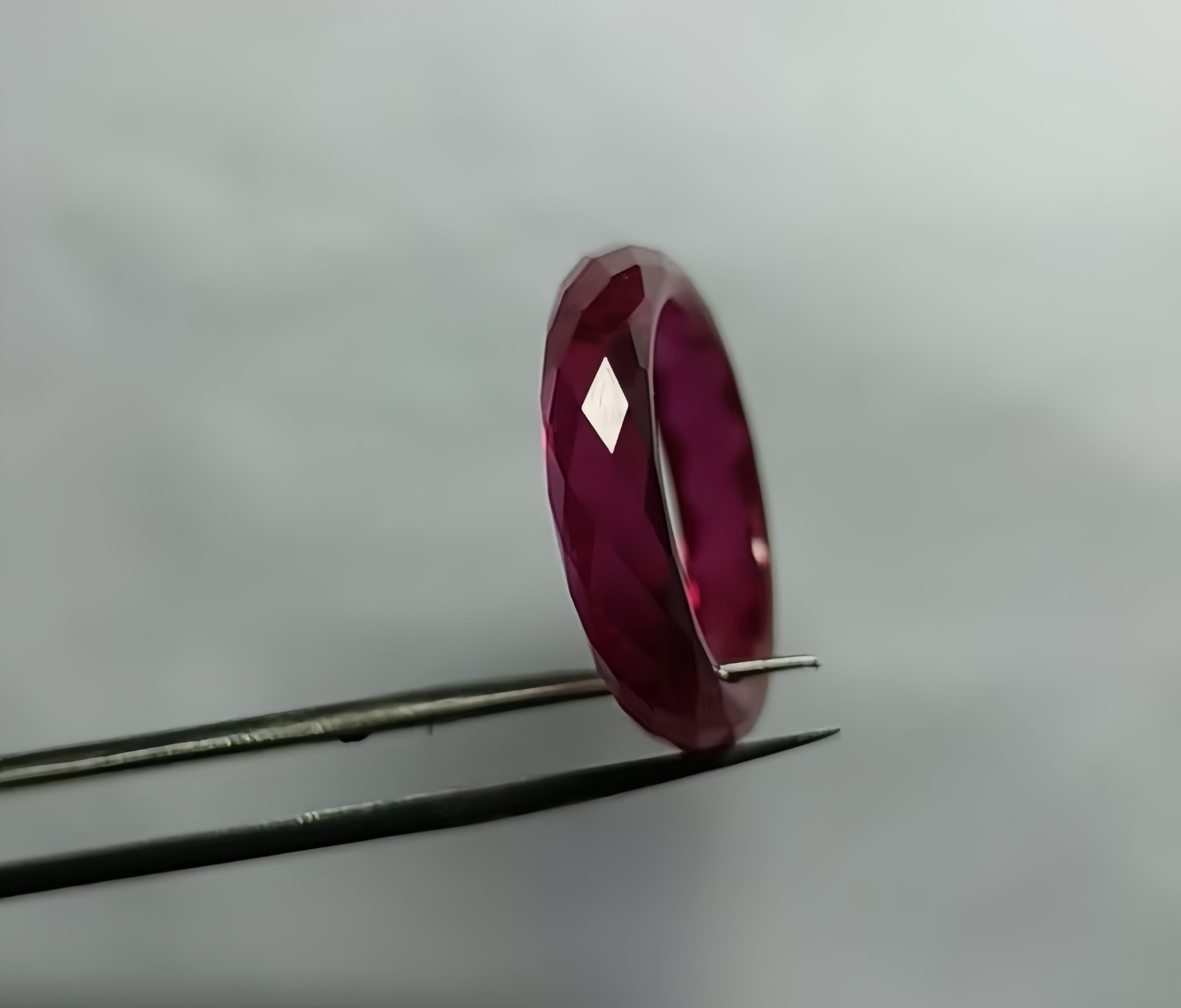 High Quality Red Ruby Ring, Lab-Created Corundum Ruby Ring AAAA+ Loose Gemstone