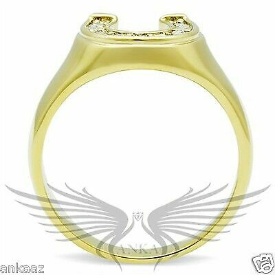 Brilliant Horseshoe Ring Accented With Top Graded Crystals 5 6 7 8 9 10 Gl003