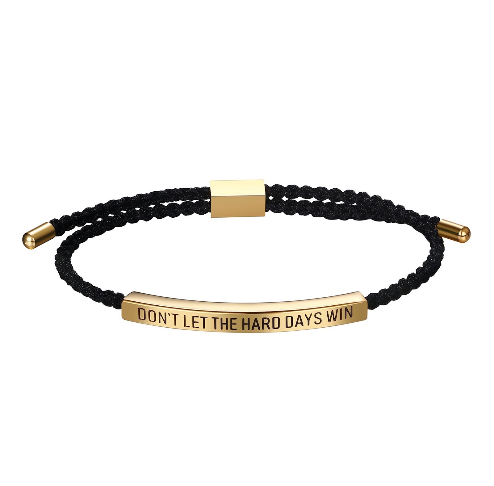Don’t Let The Hard Days Win Saying Braided Wrap Bracelet For Son Daughter Gift