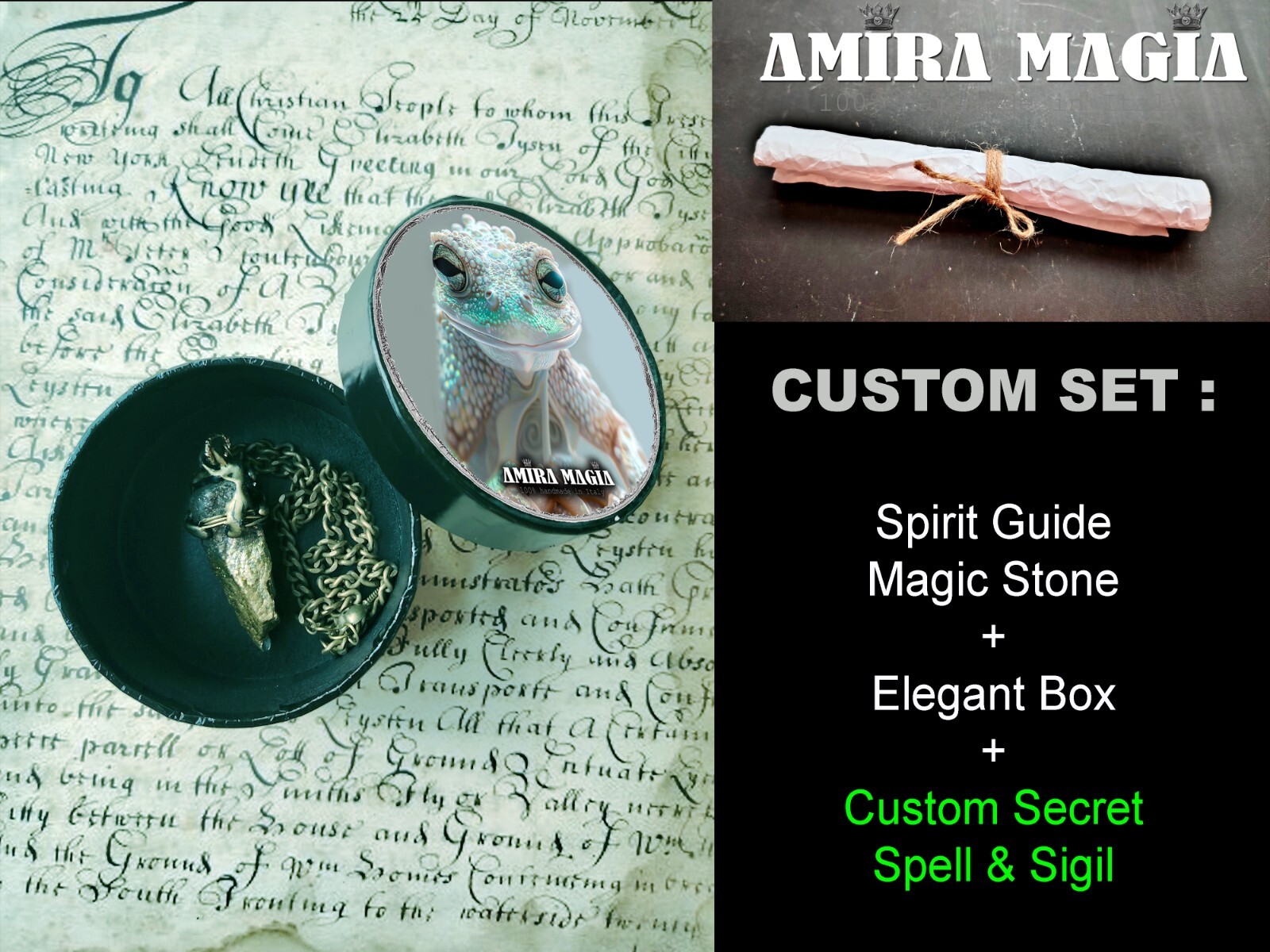 Uncut Gemstone Pendant Necklace Magic Portal Raw Stone Amulet Frog Spirit Witch