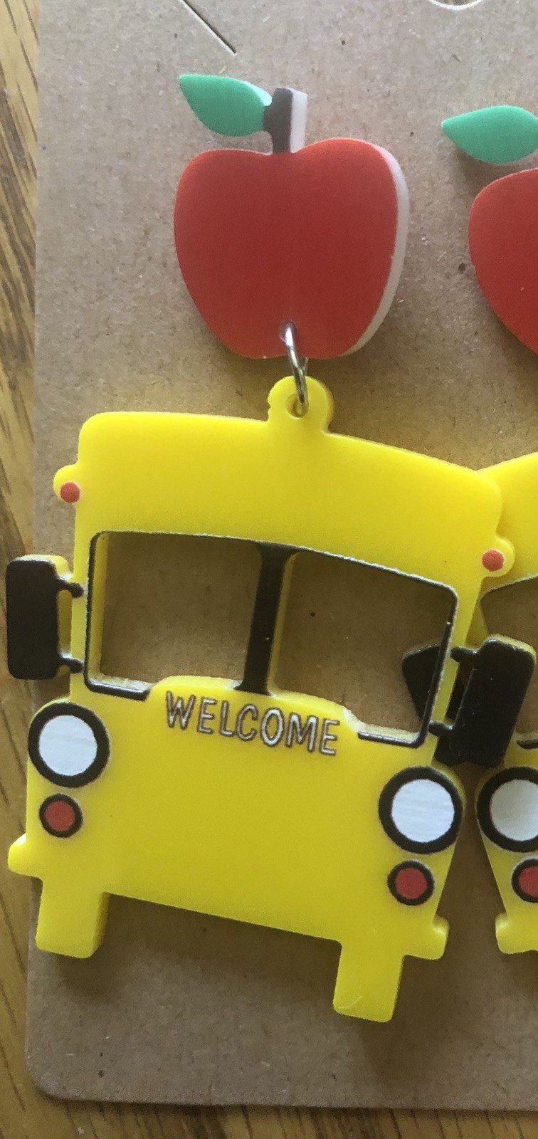 School Bus Earrings, Lightweight First Day Of School,