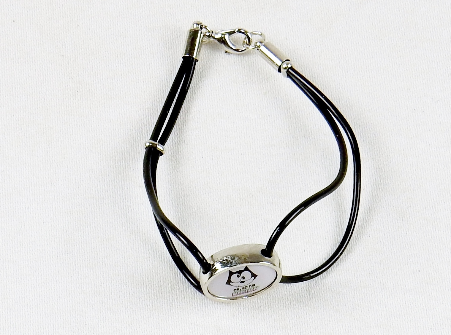 Felix The Cat Fashion Jewelry Set ~ Dog Tag, Earrings, Bracelet ~ #FLX-WRD-03