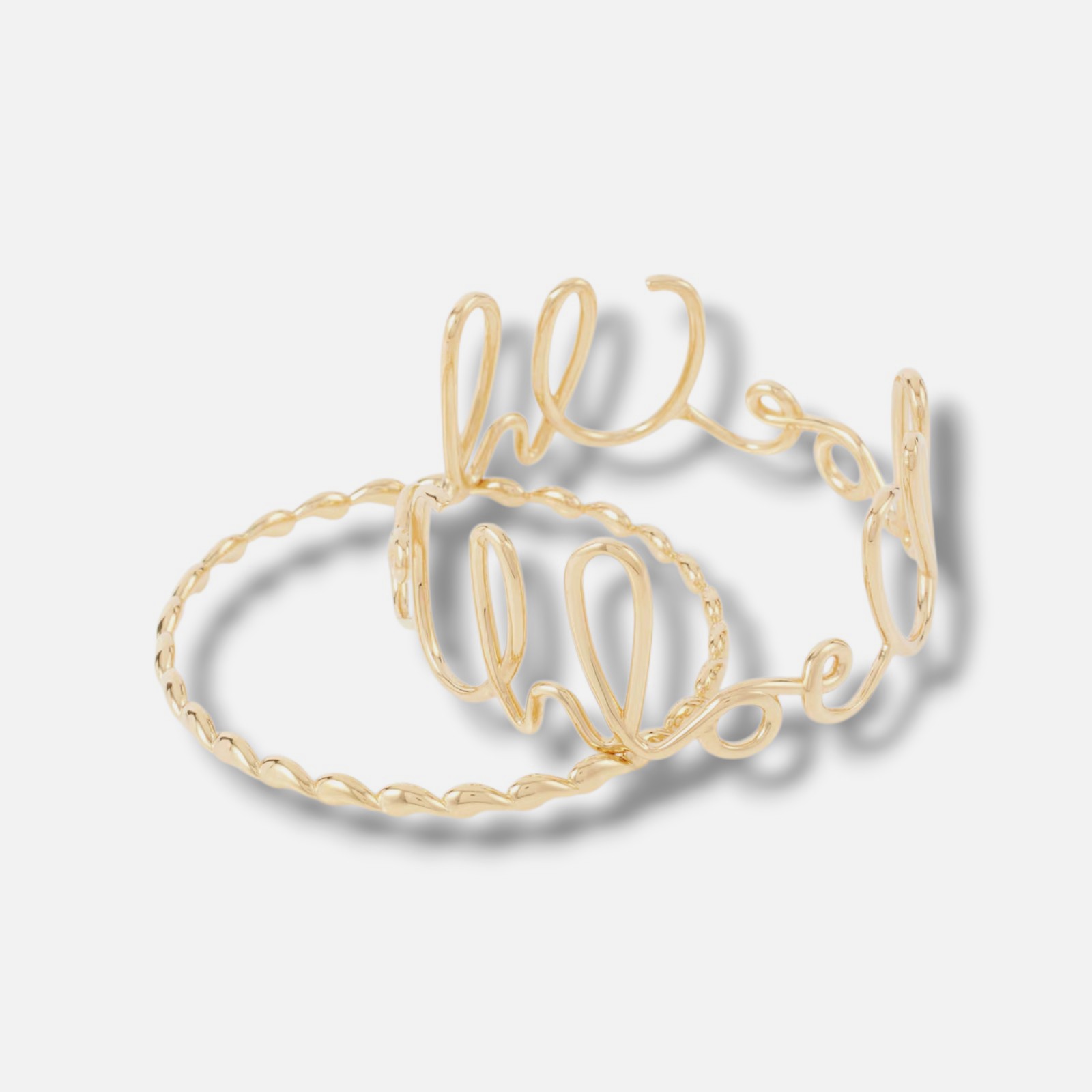 Chloe Women’s Gold Openwork Iconic Bracelet Set
