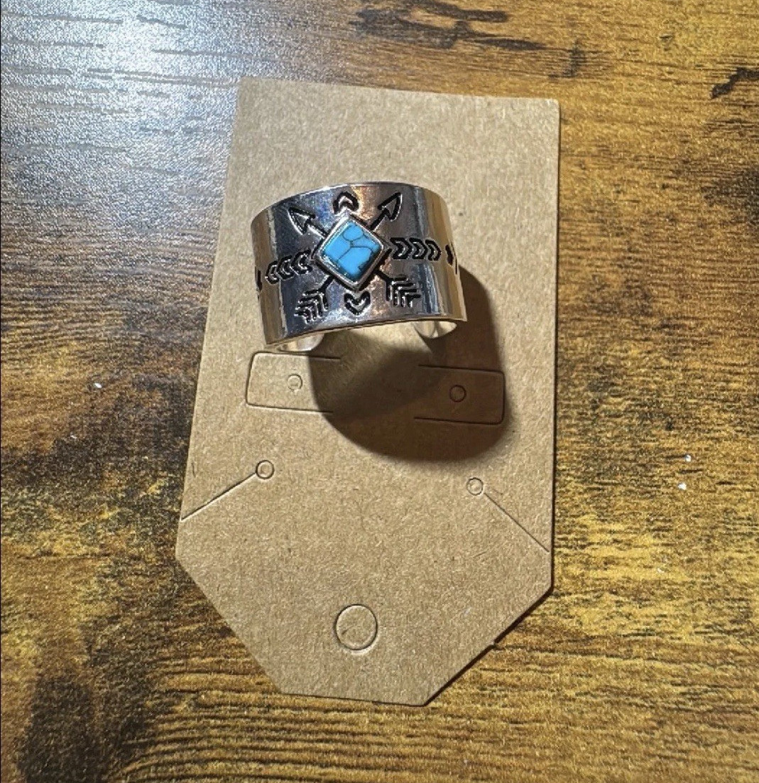 Western Turquoise Ring Size 8
