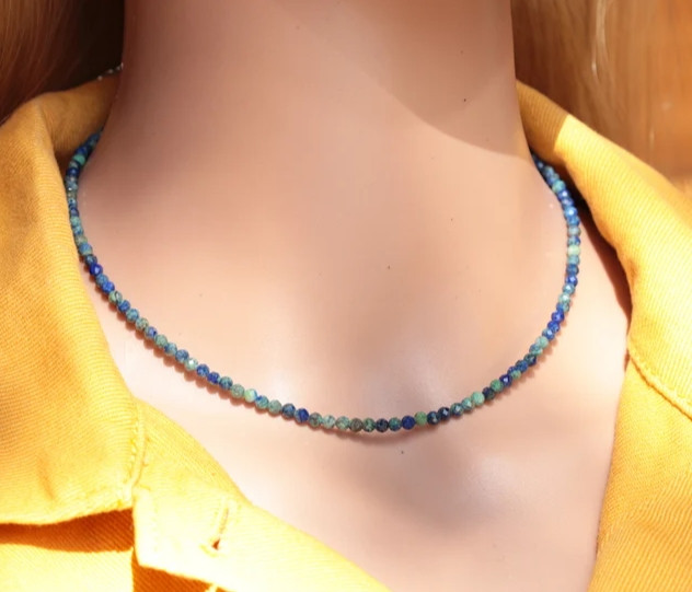 2025HOT Minimalist Azurite Malachite Dainty Choker Women Perfect Gift For Mother