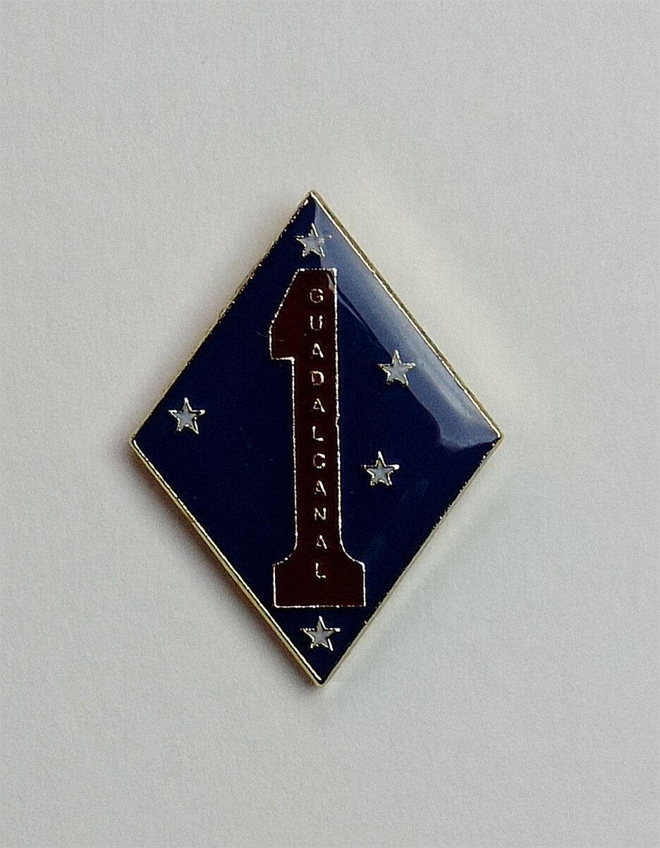 UNITED STATES MARINE CORPS- 1ST MARINE DIVISION LAPEL PIN