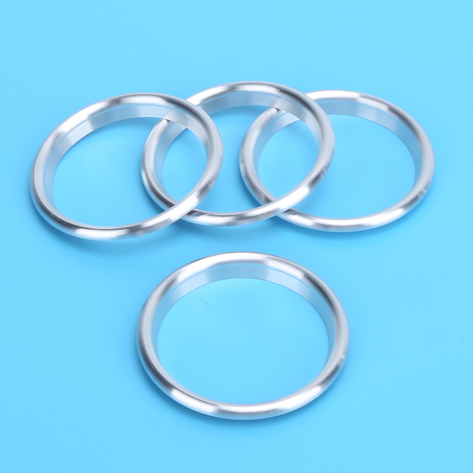 4pcs Silver Aluminum Alloy Air Outlet Ring For 2014-2019 TFTB