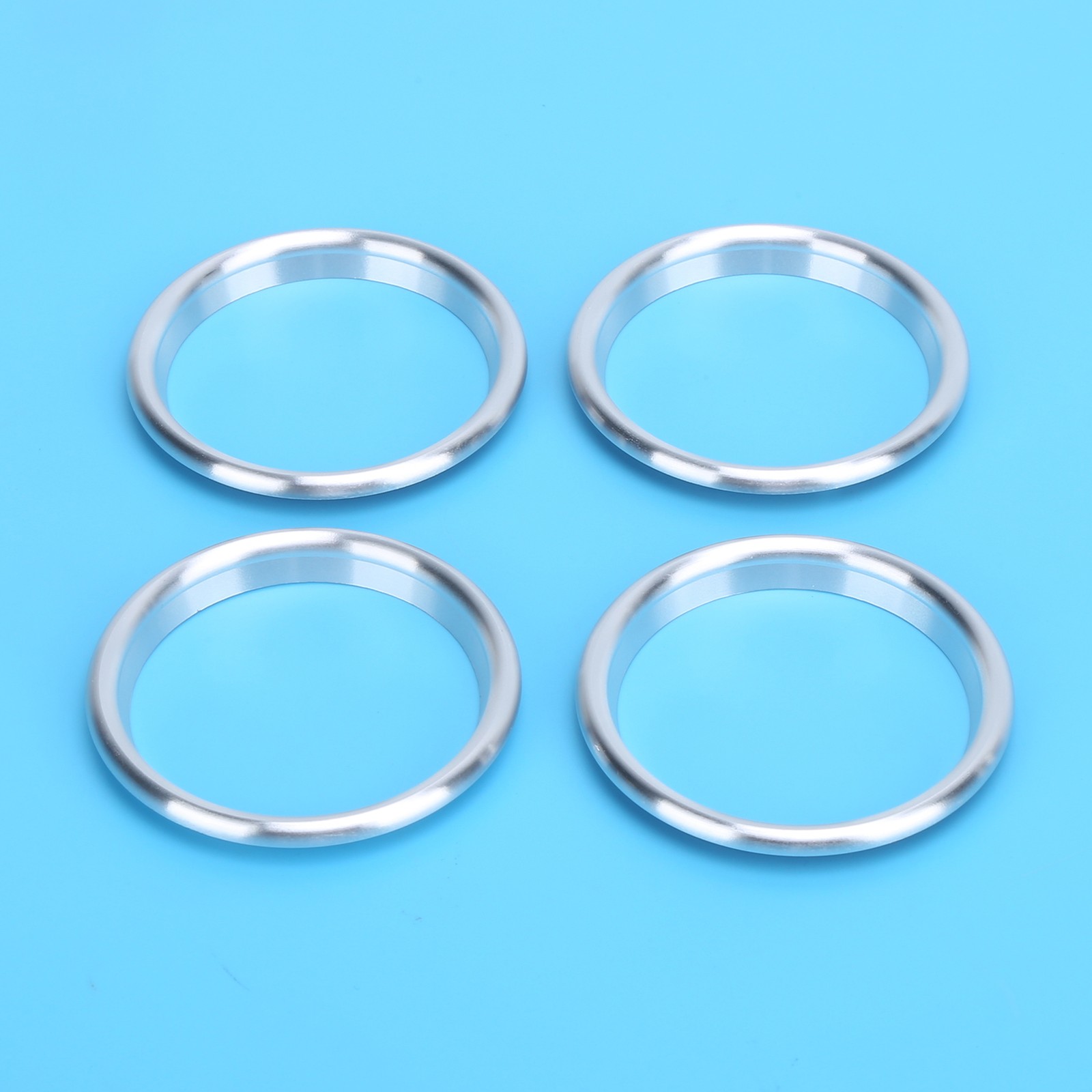 4pcs Silver Aluminum Alloy Air Outlet Ring For 2014-2019 TFTB