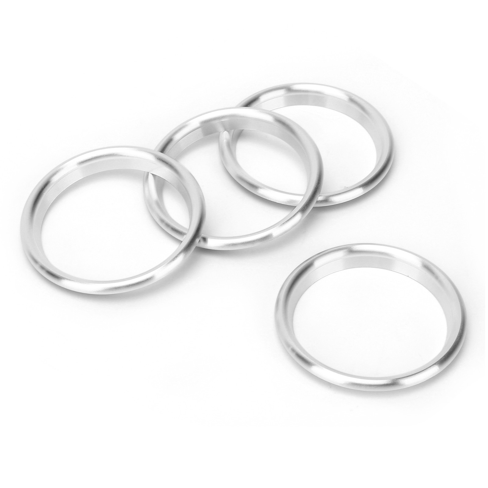 4pcs Silver Aluminum Alloy Air Outlet Ring For 2014-2019 TFTB