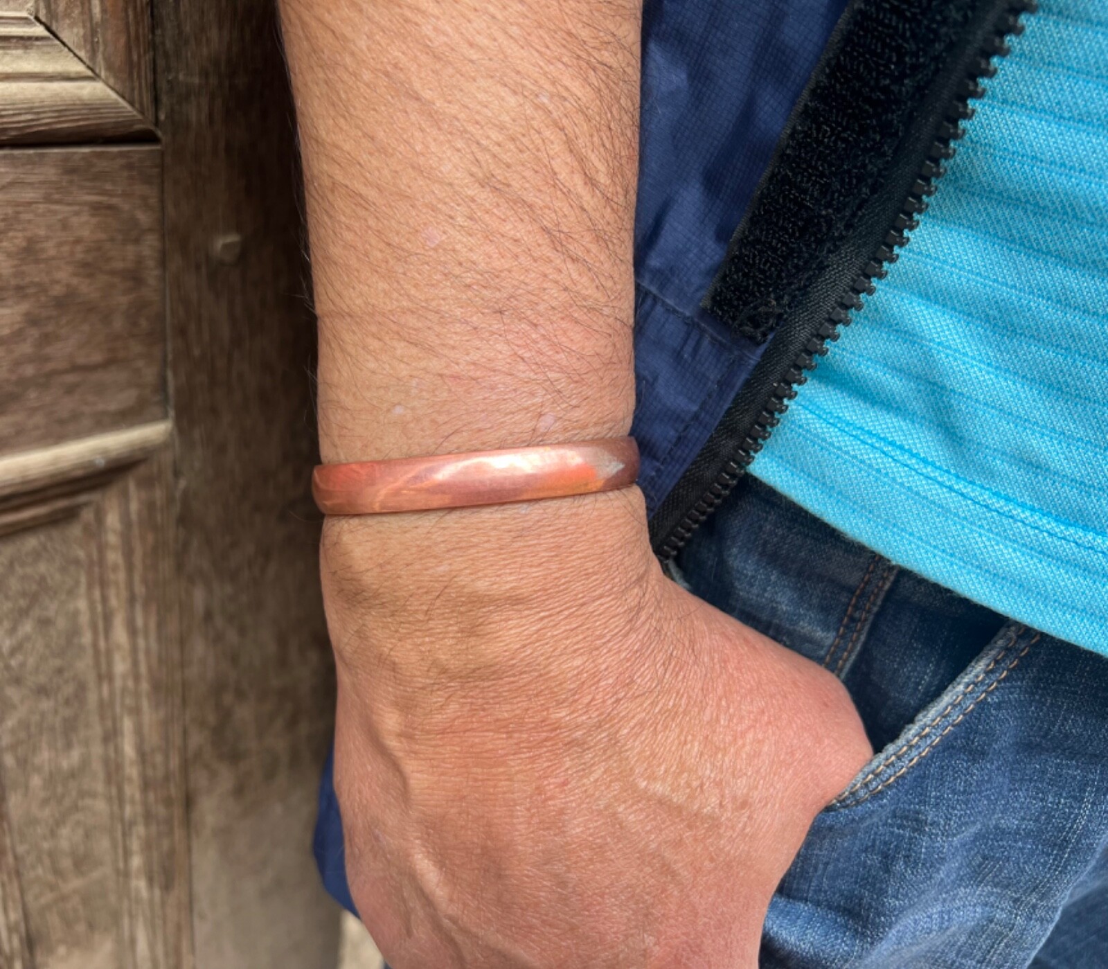 Large Size 9.5 inch Pure Copper Bracelet. Handmade 100% Copper for Arthiritis.
