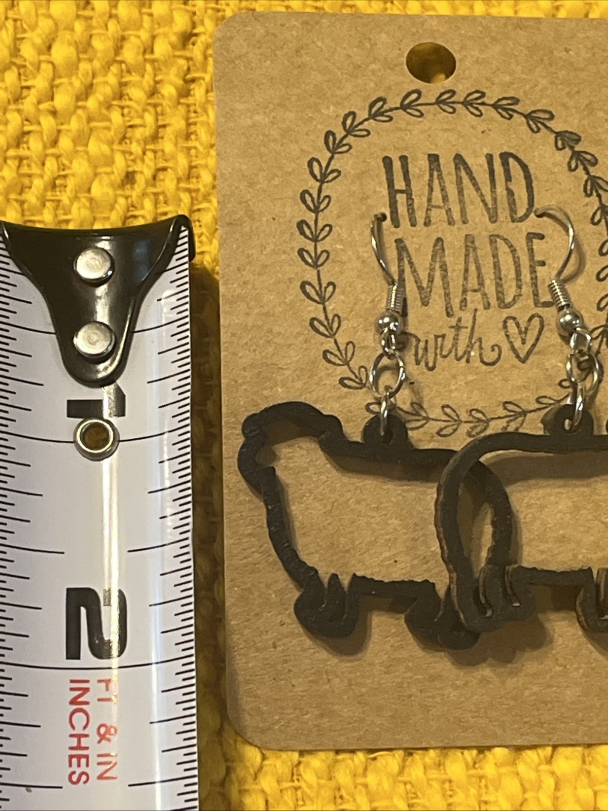 Black Sheep Farm Animal Earrings NEW Bah Bah