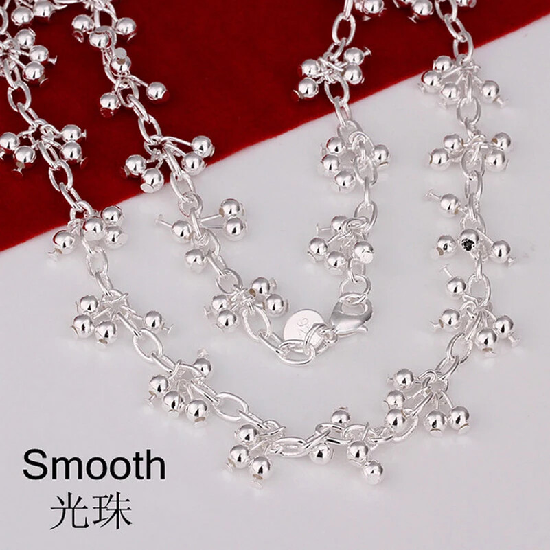 CHSHINE korean fashion 925 Sterling Silver beads chains necklaces luxury jewelry