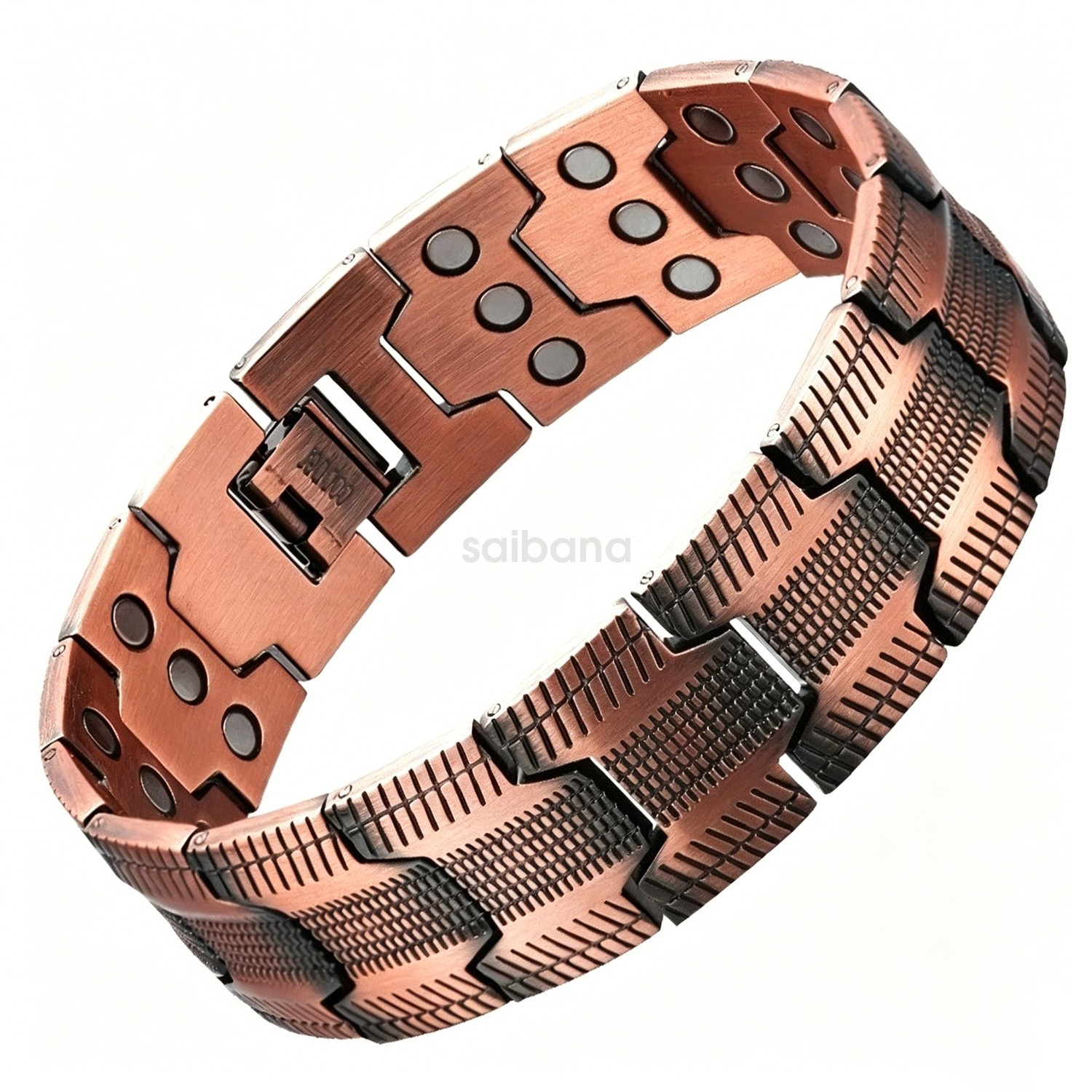 100% Pure Copper Bracelet 3500 Gauss Magnetic Therapy Strong Healing & Regulator