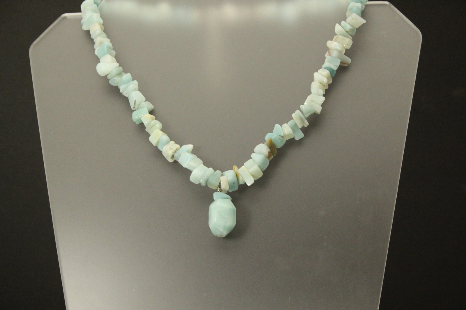 925 Sterling Silver Clasp for 17″ Amazonite Chip Necklace 51 Grams (NEC5889)