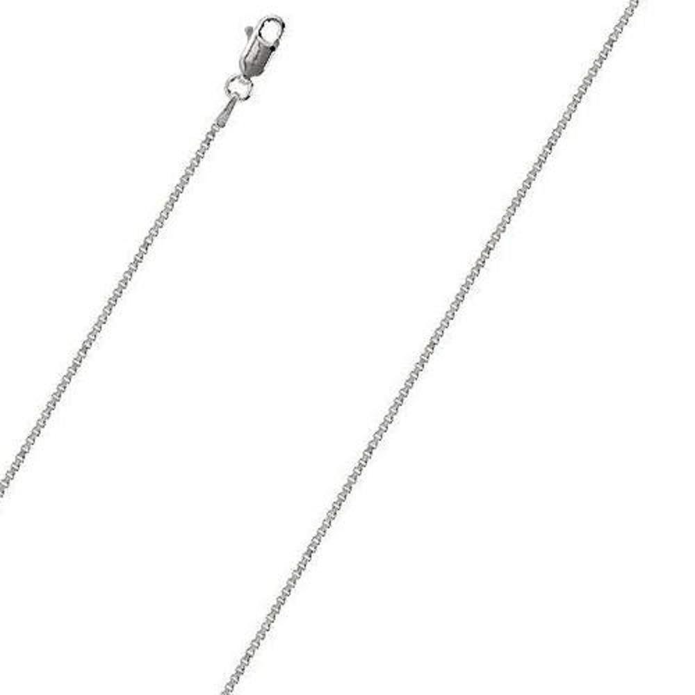 Sterling Silver 1.2mm Box Chain Necklace or Bracelet, LOBSTER CLASP, Made Italy