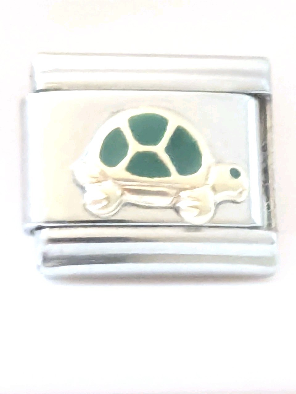 Authentic IF Classic Green Turtle Italian Charm 9mm Link D85