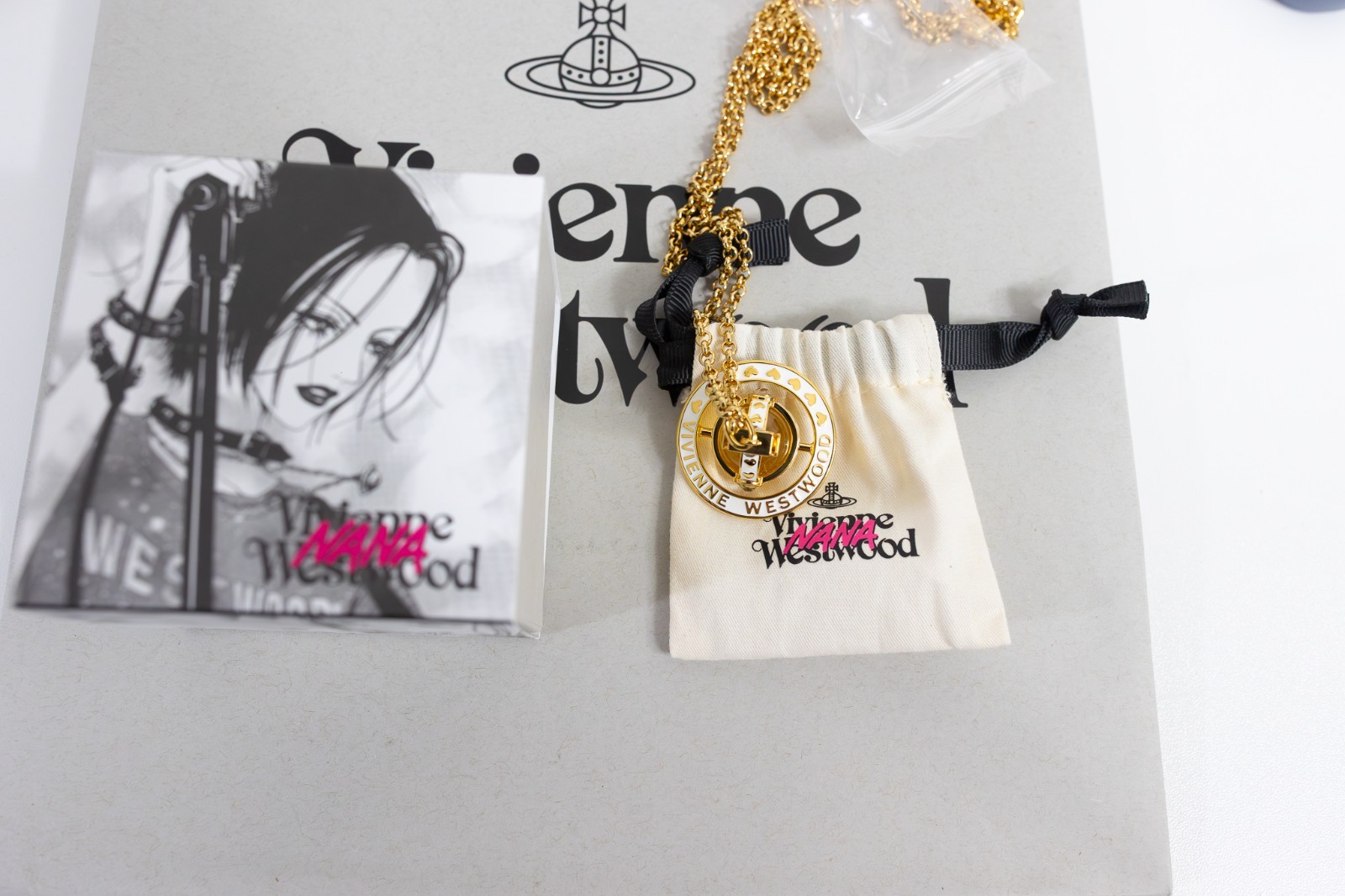Nana 25th Anniversary Vivienne Westwood Gold Tone Orb Pendant Necklace