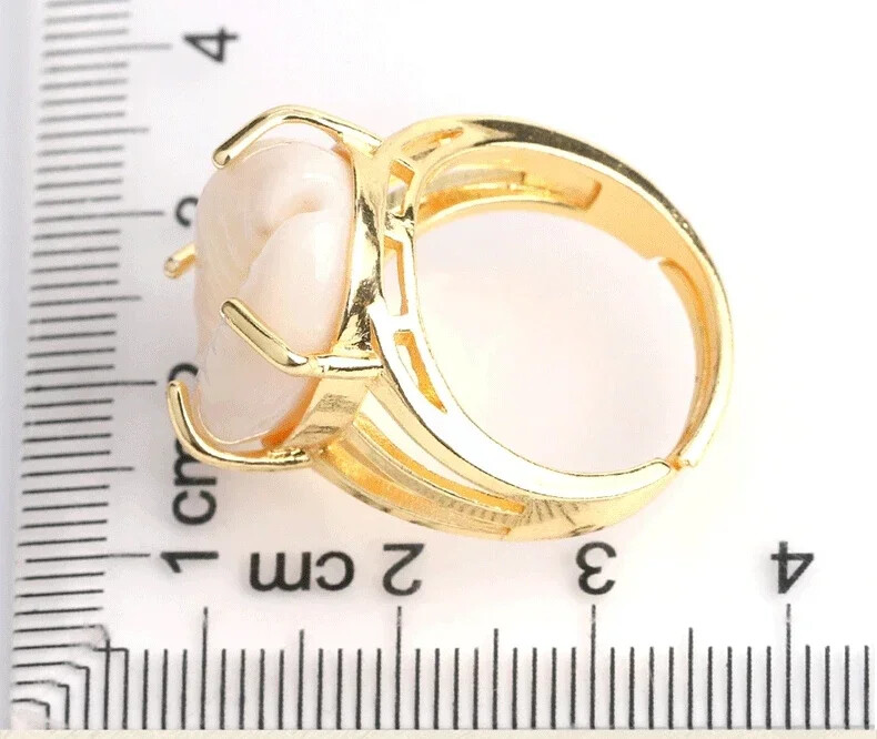 Alloy Silver Plated Gemstone Ring Adjustable Opening Size for Women’s Ring