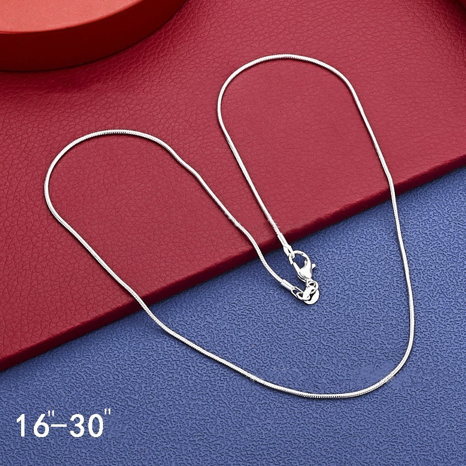 16″-30″ Mens Womens 925 Sterling Silver Snake Chain Necklace #N240