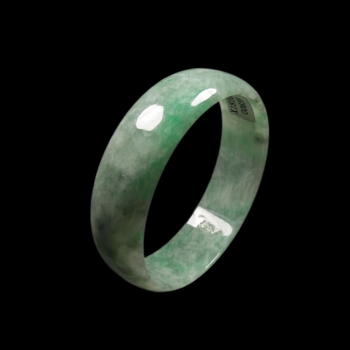 53mm Certified Grade A 100% Natural Green Jadeite Jade Bracelet Bangle 01371