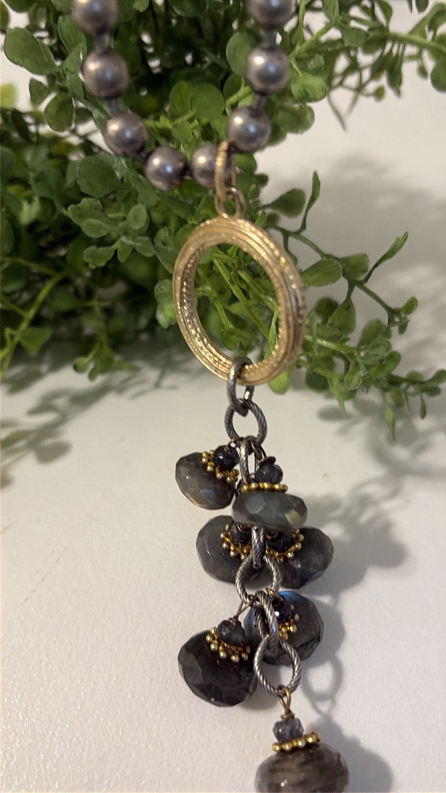 Cascading Pendant Necklace With Toggle Clasp