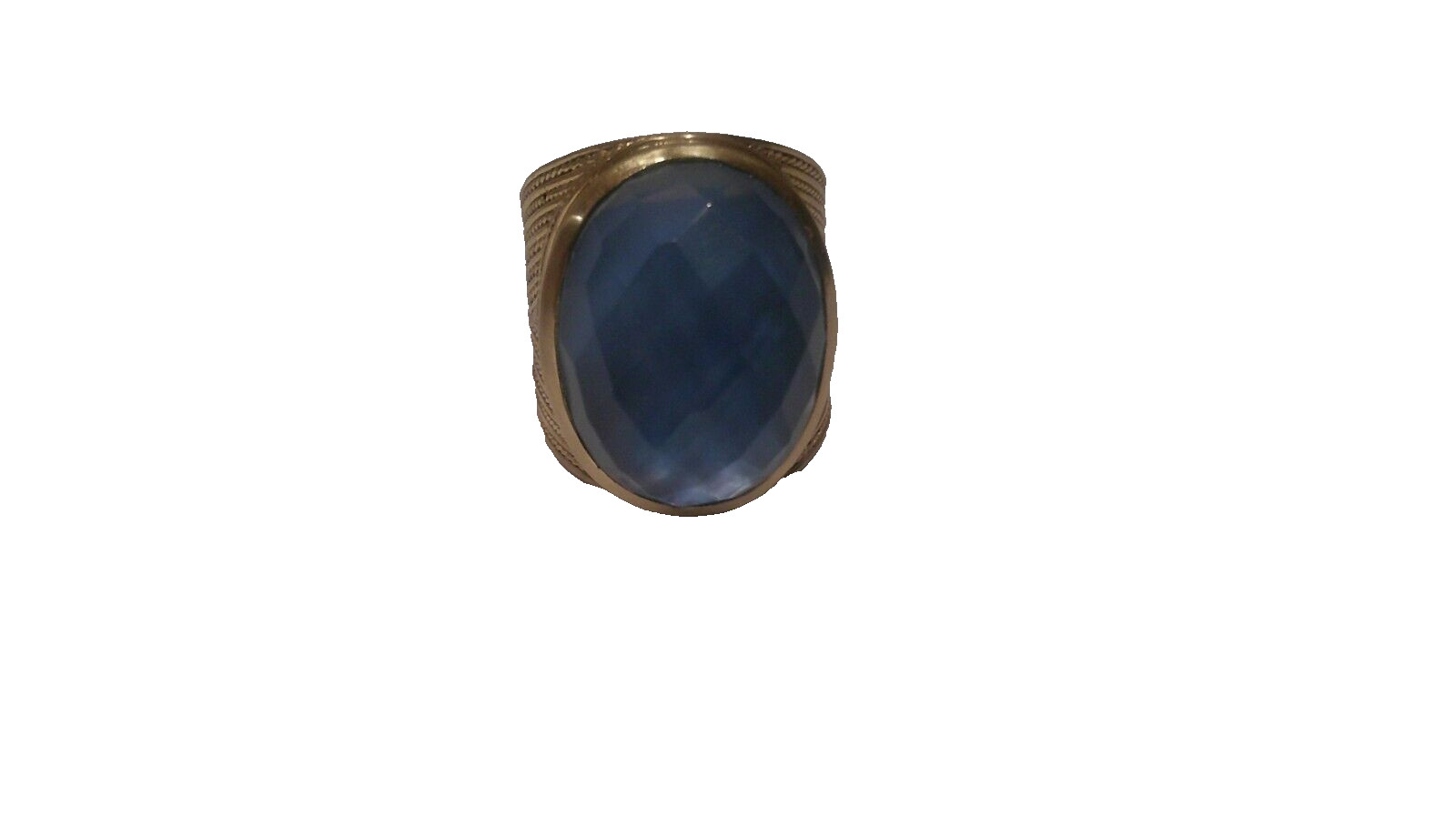 Julie Vos Verona Statement Ring in a Gorgeous Blue Size 7 Adustable NWT