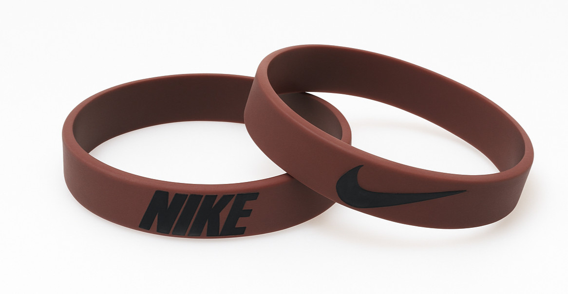 Nike Baller Band Silicone Rubber Bracelet Brown Black Dunks Jordan 1 Mid DRIP