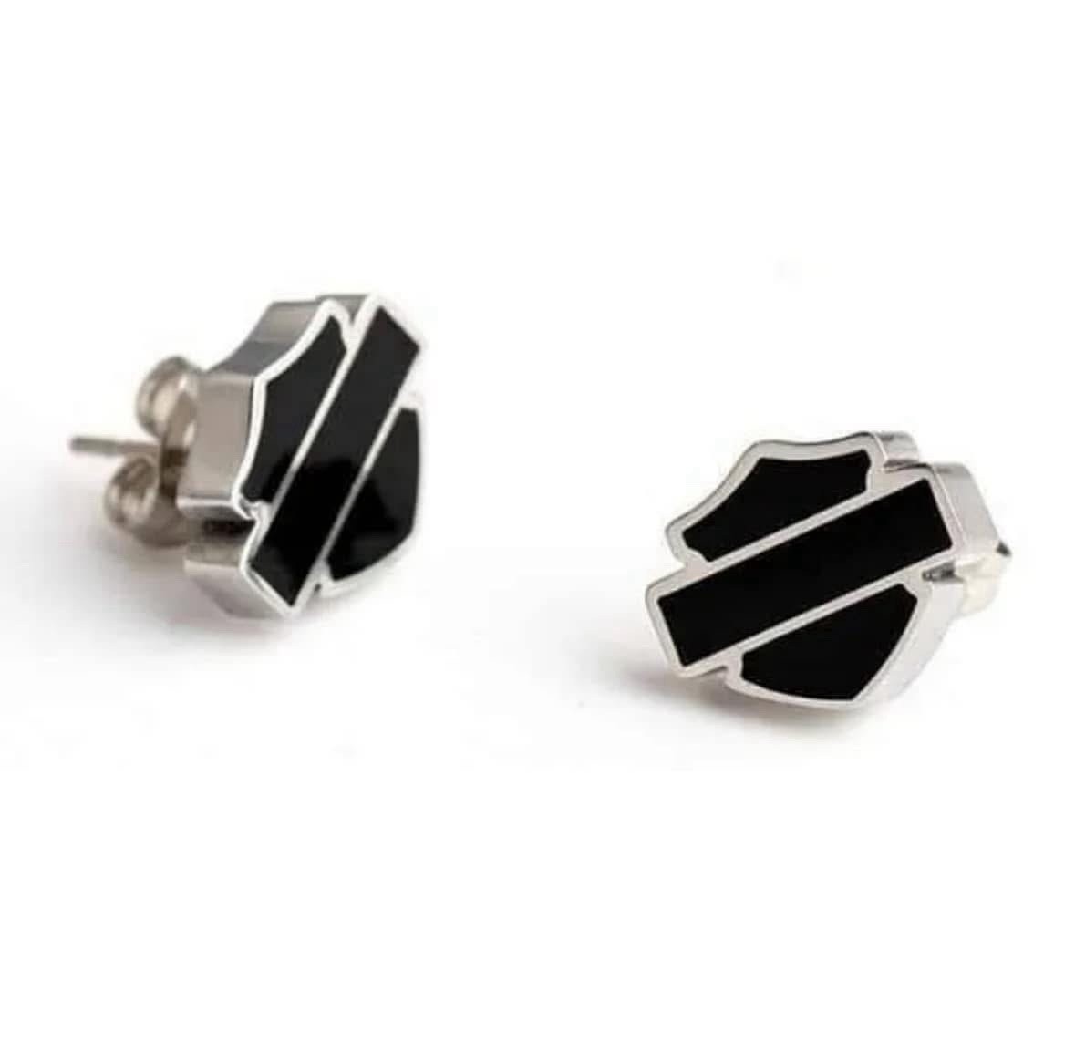 Harley Davidson Stainless Earrings