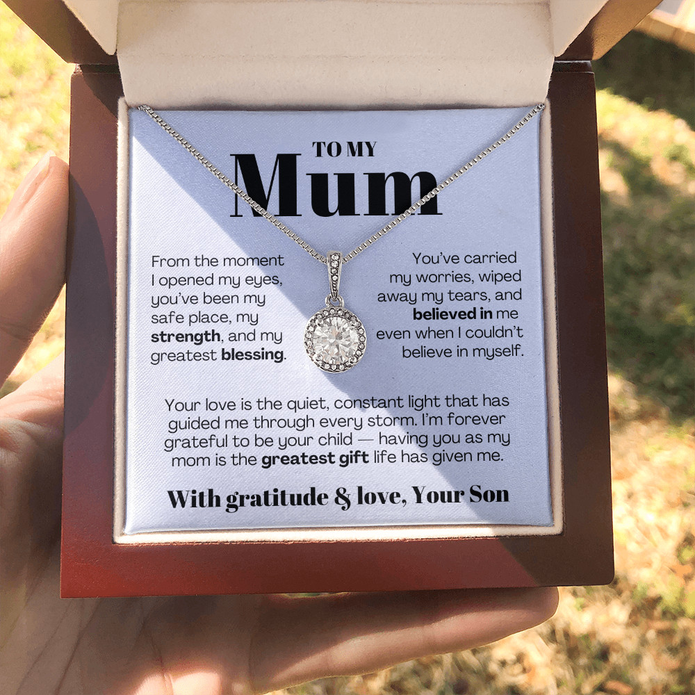 To My MOM necklace Mother’s day Birthday christmas heartfelt Gift from son