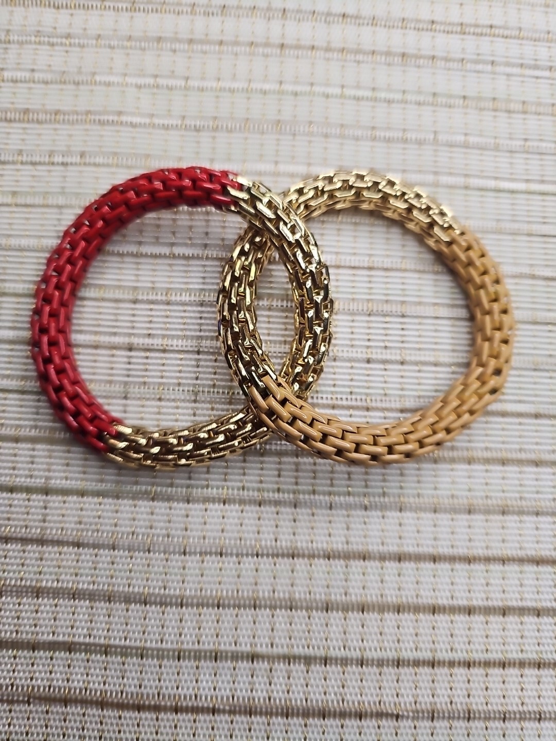 Branded Twisted Pair Of Bangles