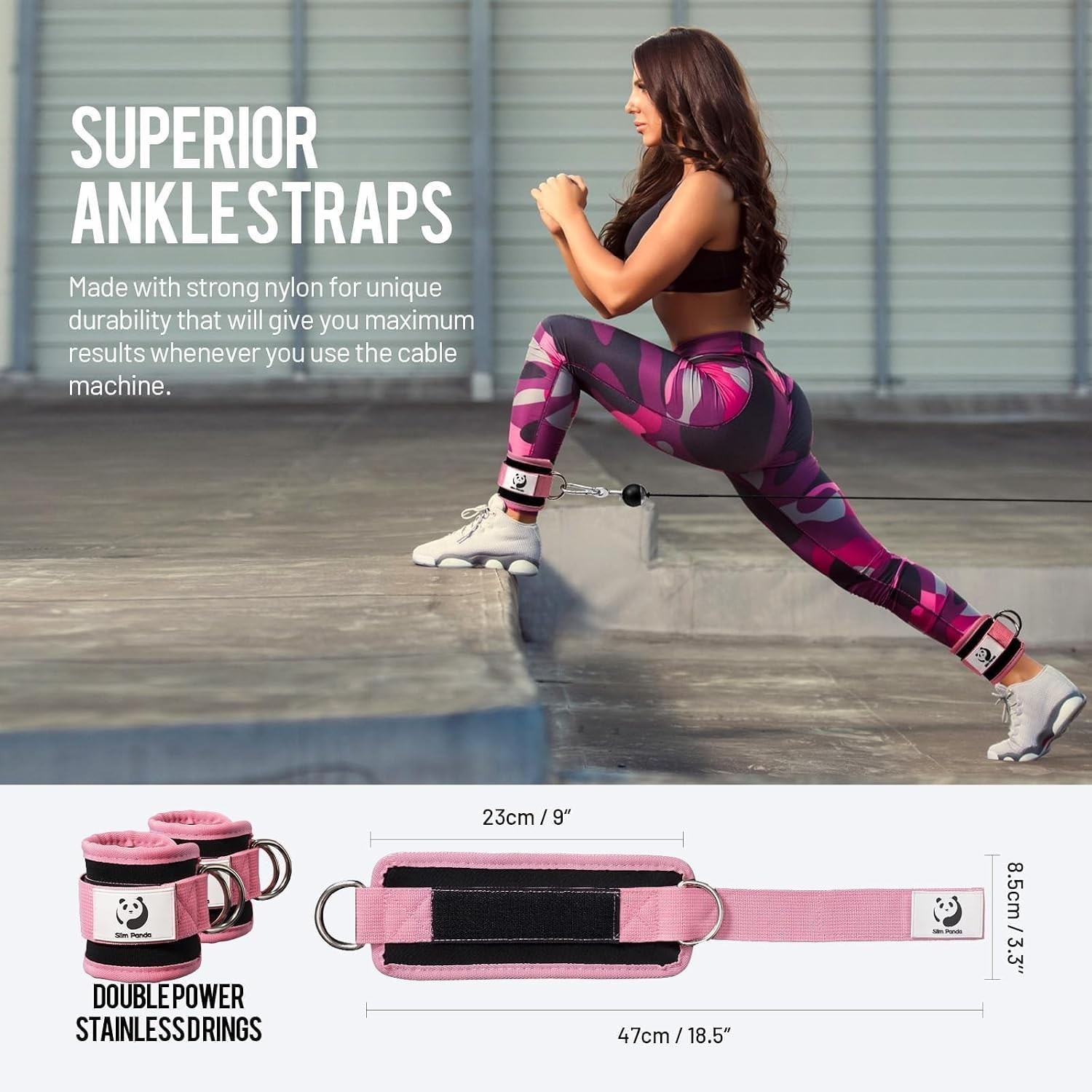 Ankle Strap for Cable Machine,Ankle Cuff for Kickbacks, Booty Hip Abductors,G…