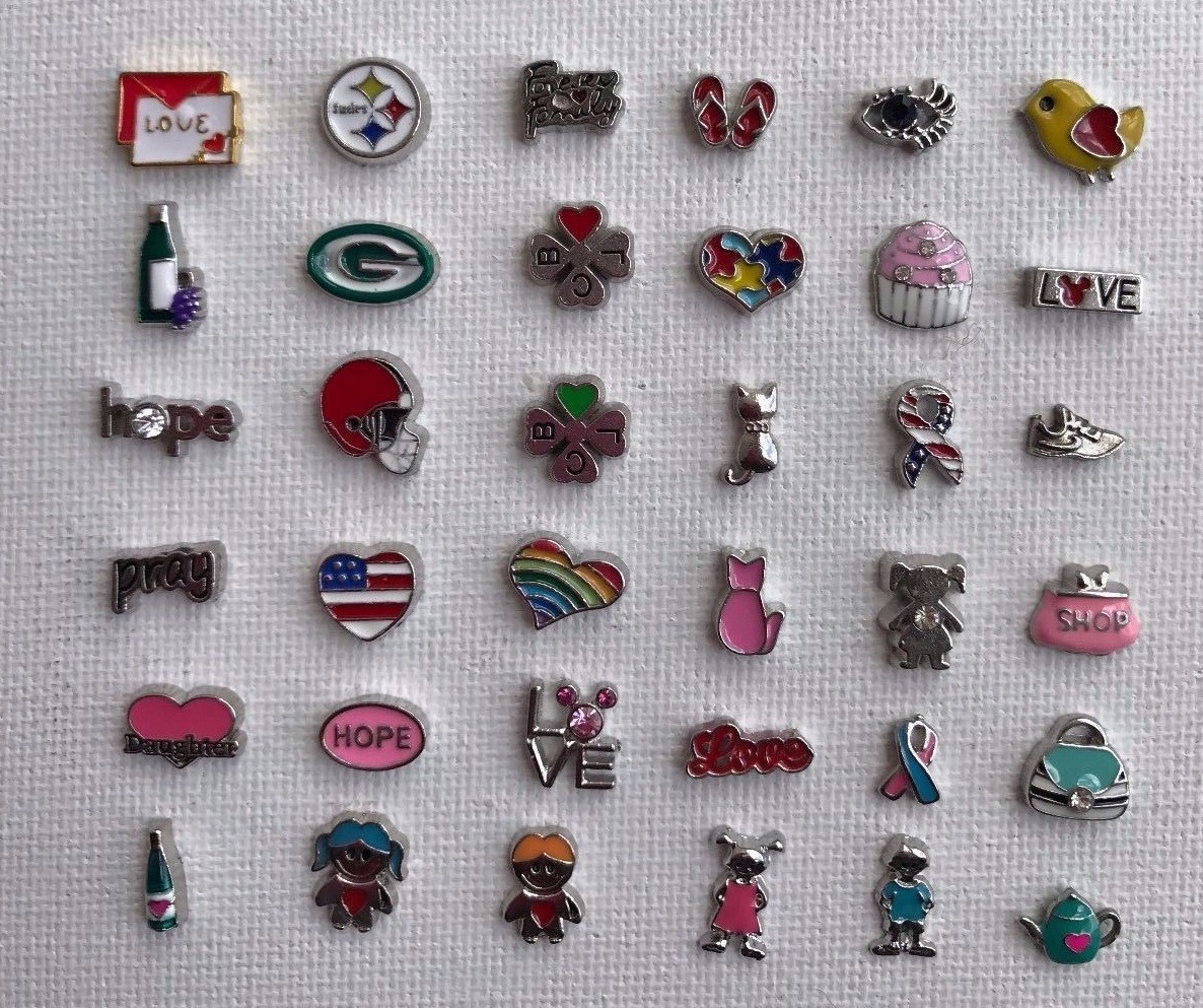 Floating Charms/Alphabet Floating Charms for Living Memory Charm Lockets