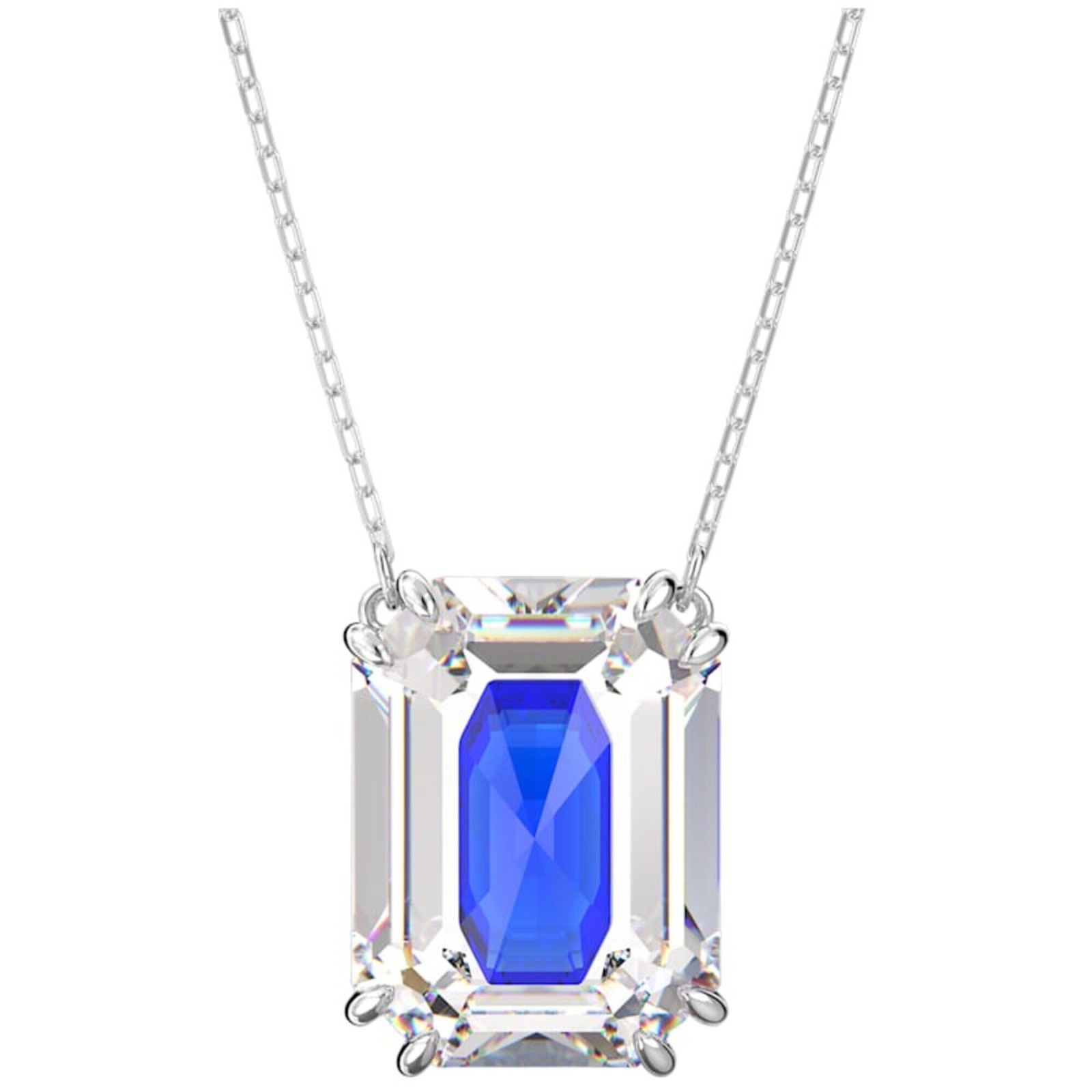 Swarovski Women’s Necklace Chroma Rhodium Plated Octagon Cut Crystal 5600625