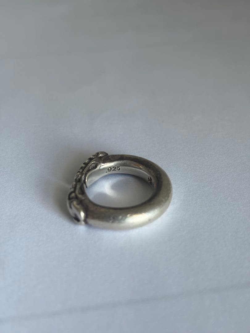 Chrome Hearts Double Dog Ring Silver Used Japan
