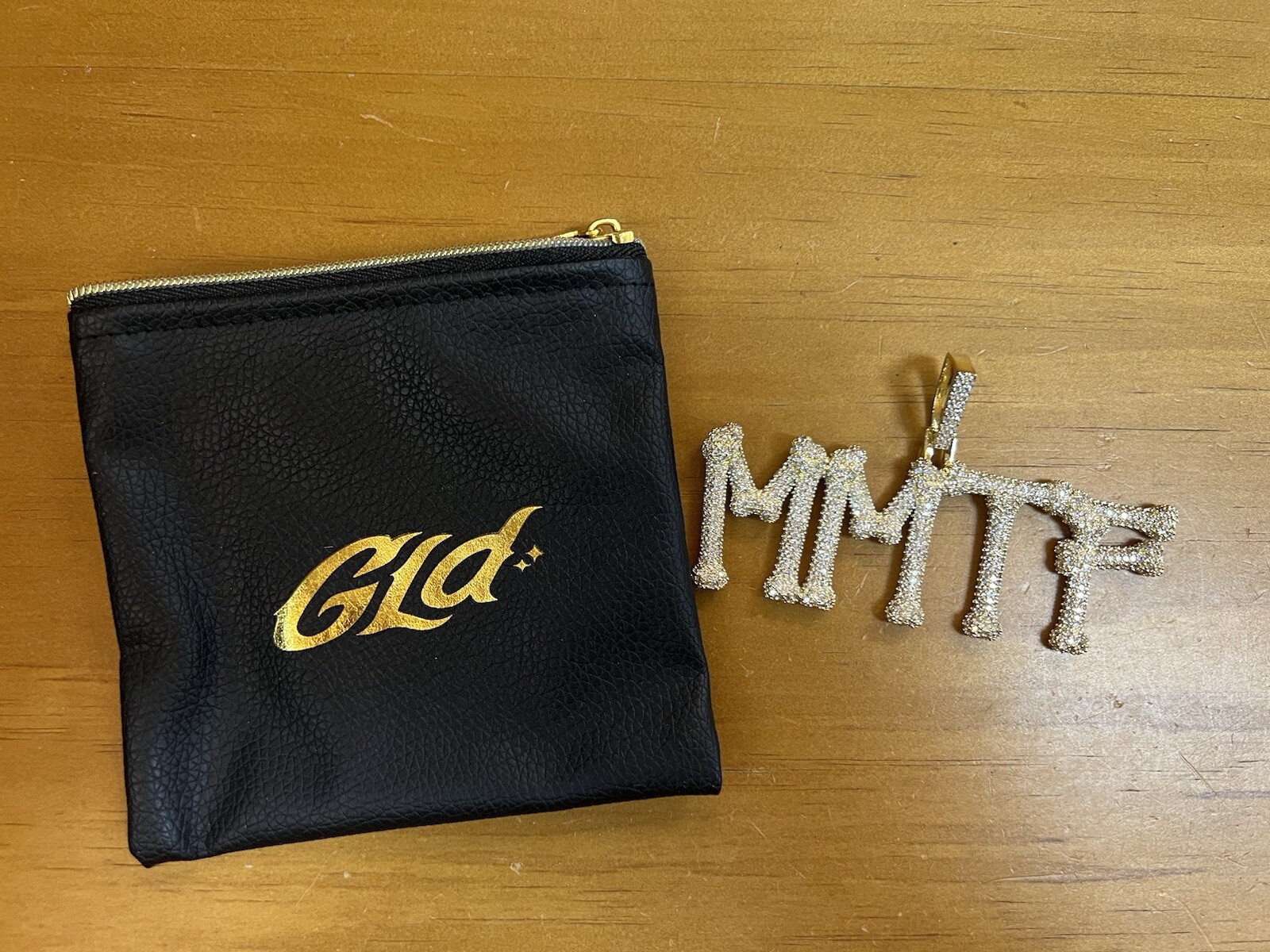 GLD Shop Gold Tone CZ Pendant MMTF Macys With Box & Papers