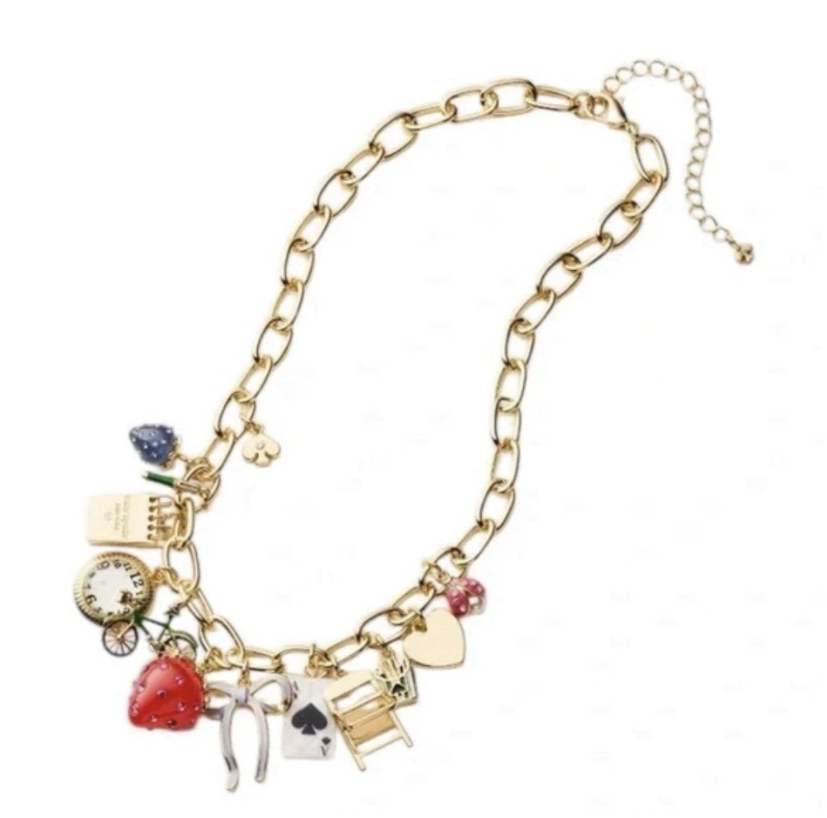 Kate Spade New York X Target Chunky Charm Statement Necklace New In Box