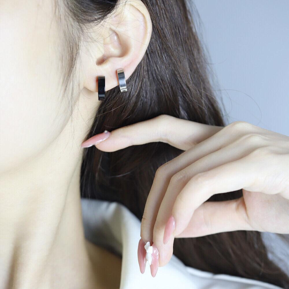 2pcs Stainless Steel Ear Cuff Helix Cartilage Clip On Wrap Earrings Non-Piercing