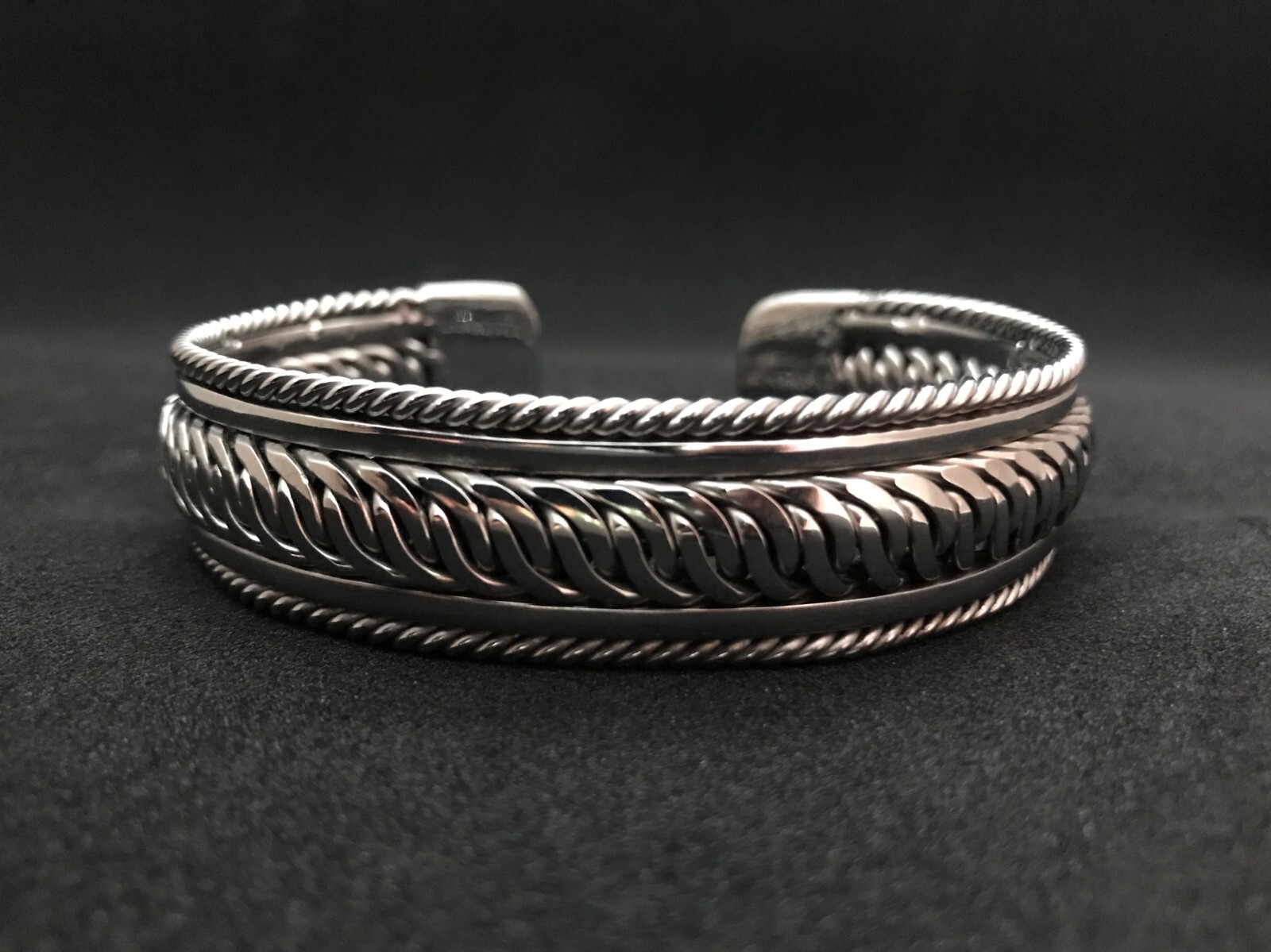 Bracelets Bangle Handmade Stainless Steel welding wire Silver Color #14