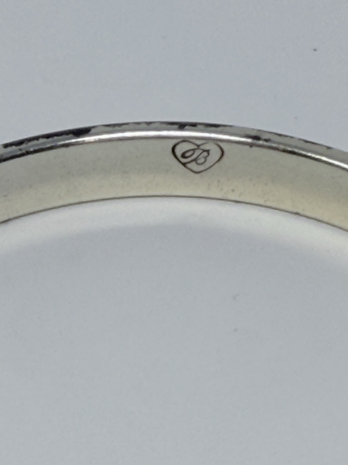 Brighton Silver Tone Bangle Bracelet Scroll Engraved Stackable Classic
